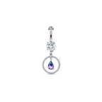 Piercing Nombril YOVANA en Acier et Zirconium