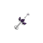 Piercing Labret YUBIA en Titane et Zirconium