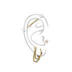 Set de 3 Piercings Oreille YOLO en Acier Chirurgical