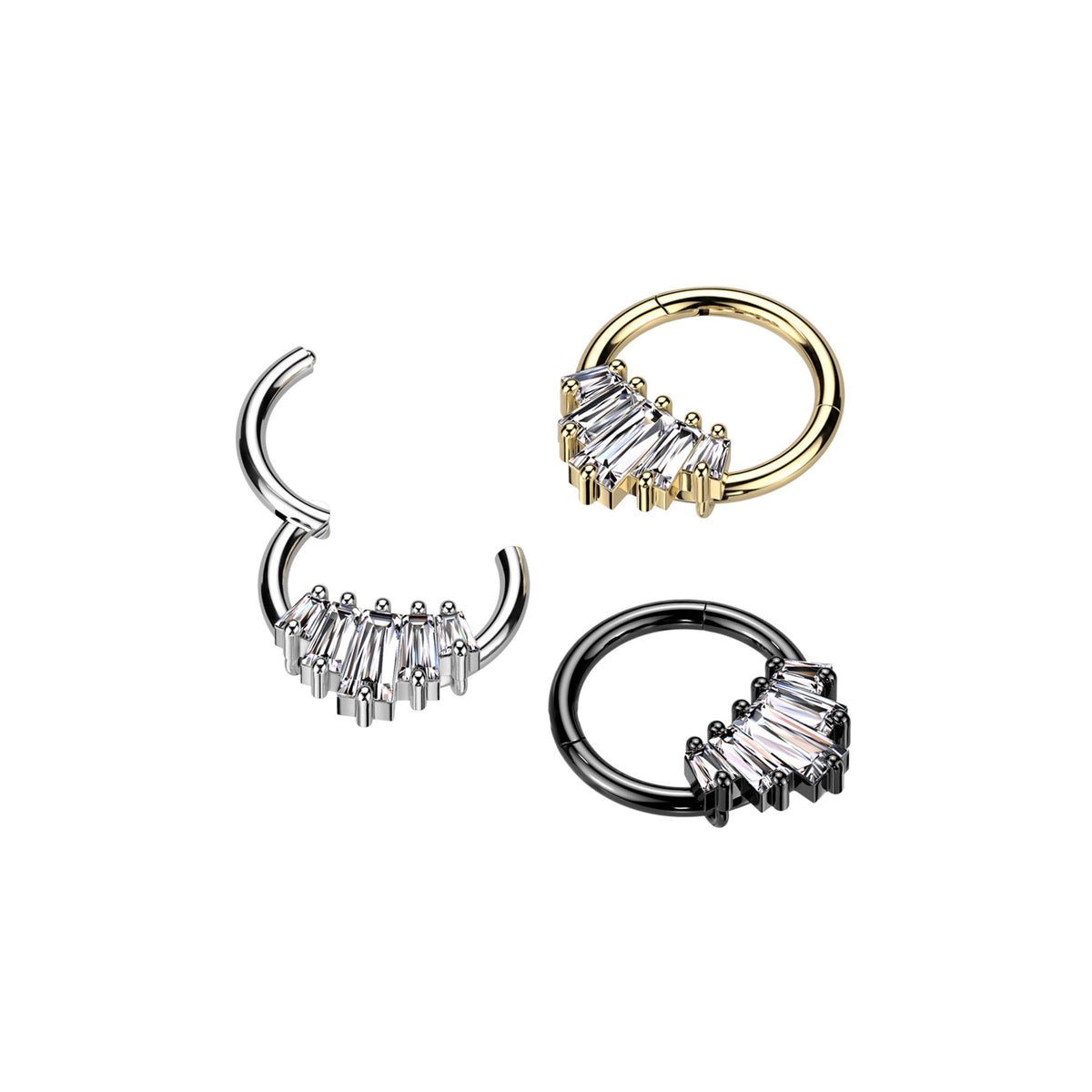 Piercing Anneau ZANOVA en Acier et Zirconium