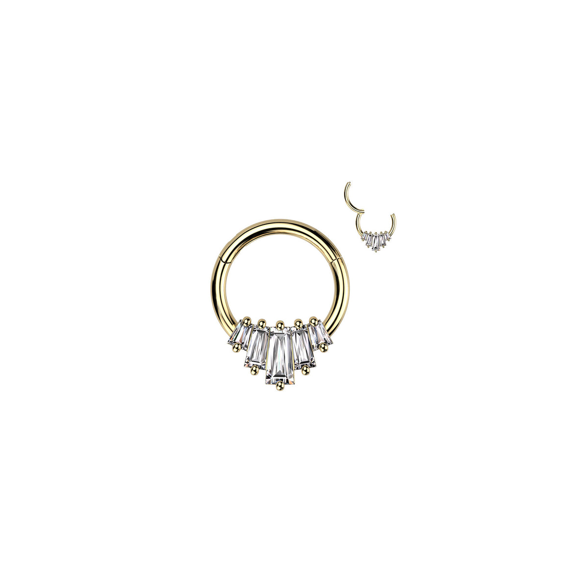 Piercing Anneau ZANOVA en Acier et Zirconium
