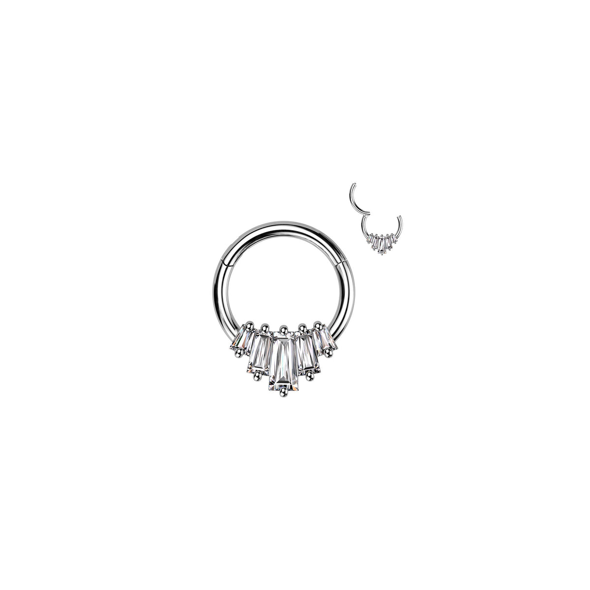 Piercing Anneau ZANOVA en Acier et Zirconium