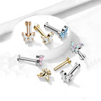 Piercing Labret ZELDA en Acier et Zirconium
