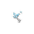 Piercing Labret ZELDA en Acier et Zirconium