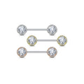 Piercing Téton ZEOLA en Acier et Zirconium