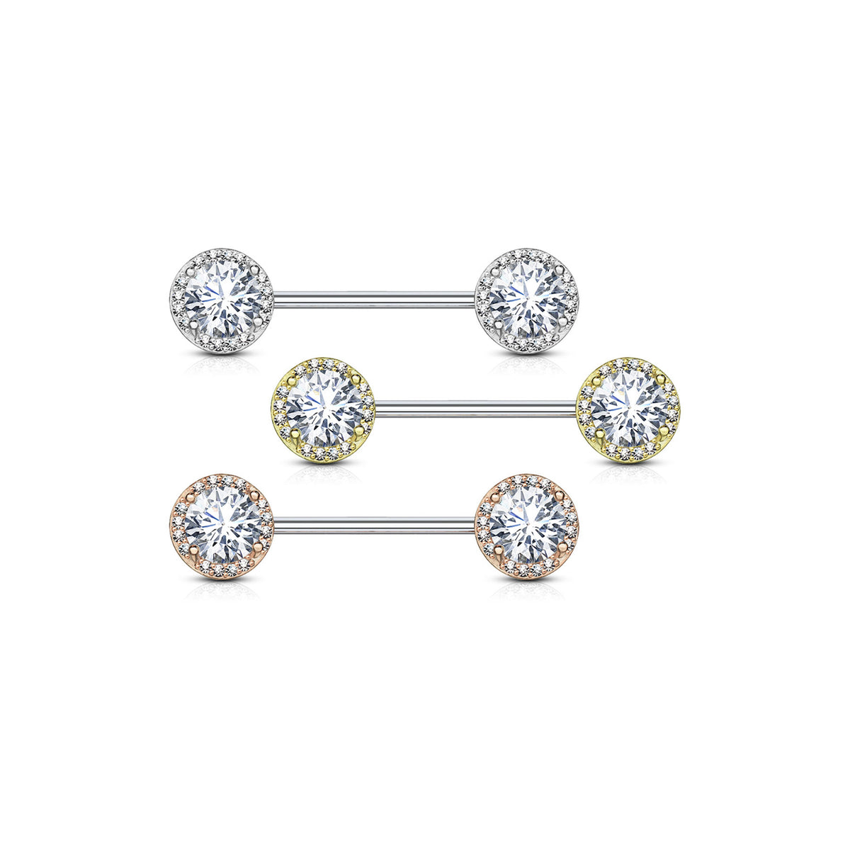 Piercing Téton ZEOLA en Acier et Zirconium
