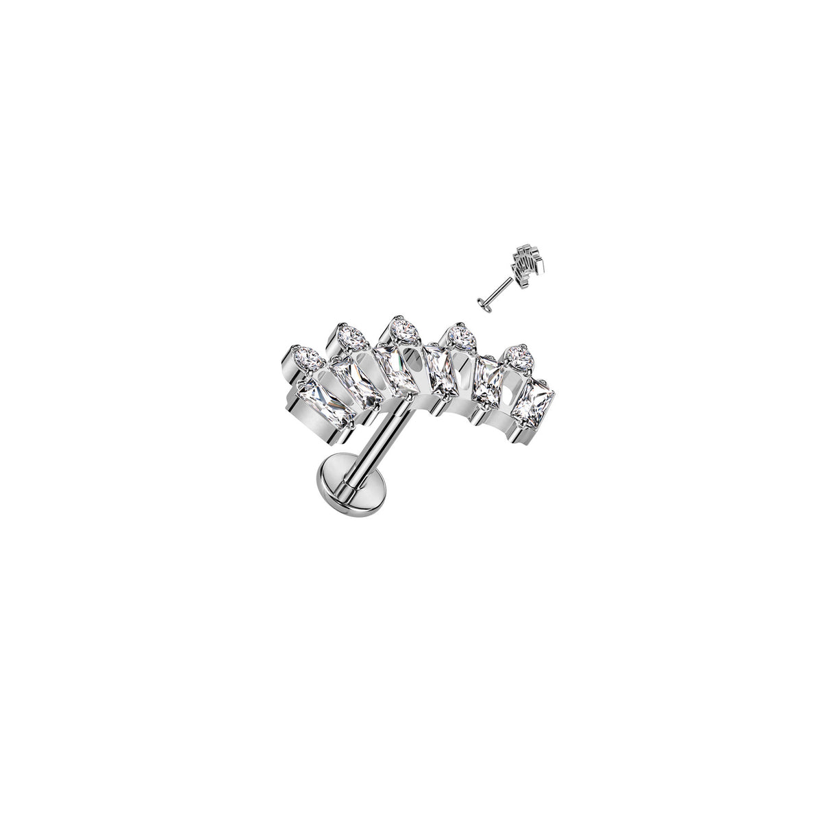 Piercing Labret ZHIYA en Titane et Zirconium