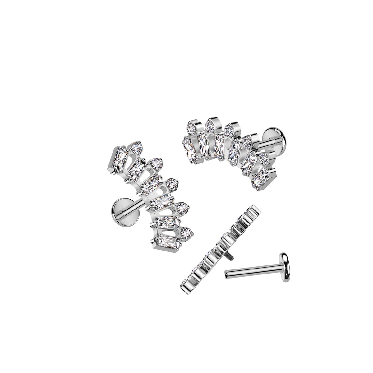 Piercing Labret ZHIYA en Titane et Zirconium