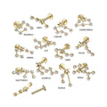 Piercing Labret ZODIAC en Acier et Zirconium