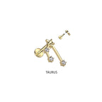 Piercing Labret ZODIAC en Acier et Zirconium