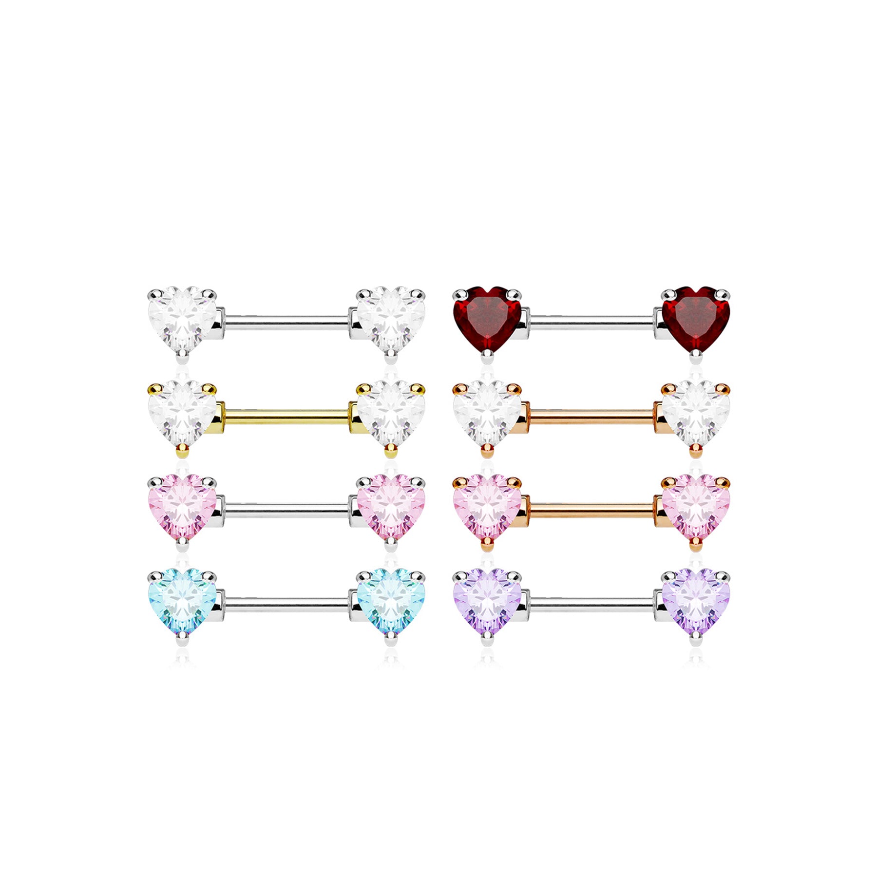 Piercing Téton BRIELLA en Acier et Zirconium