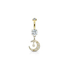 Piercing Nombril ESMERALDA en Acier et Zirconium