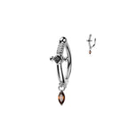 Piercing Nombril EVA en Acier et Zirconium