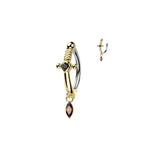Piercing Nombril EVA en Acier et Zirconium
