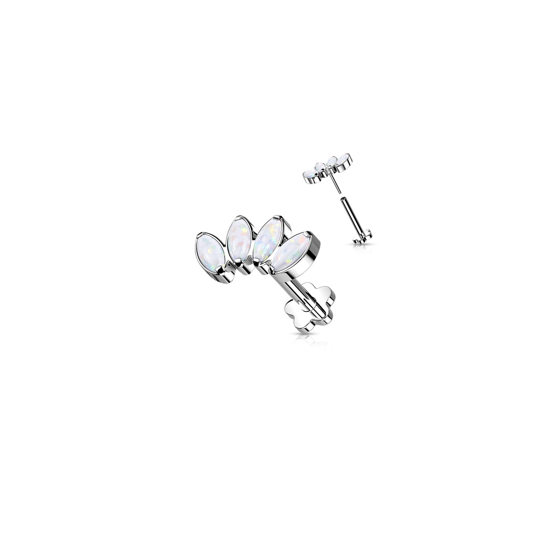 Piercing Labret MICHKA en Titane et Opale