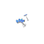 Piercing Labret MICHKA en Titane et Opale