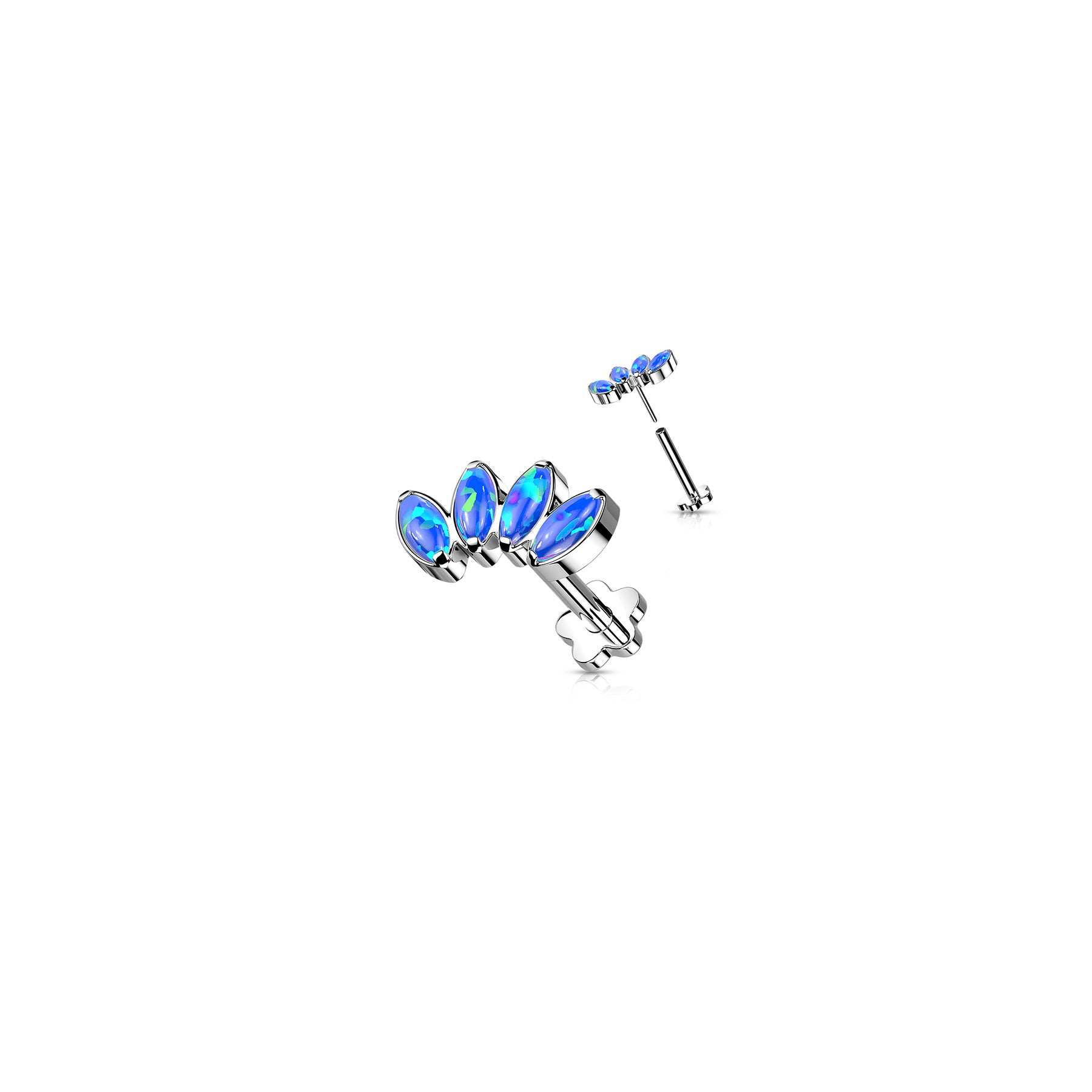Piercing Labret MICHKA en Titane et Opale