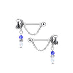 Paire de Piercing Téton SADIGA en Acier