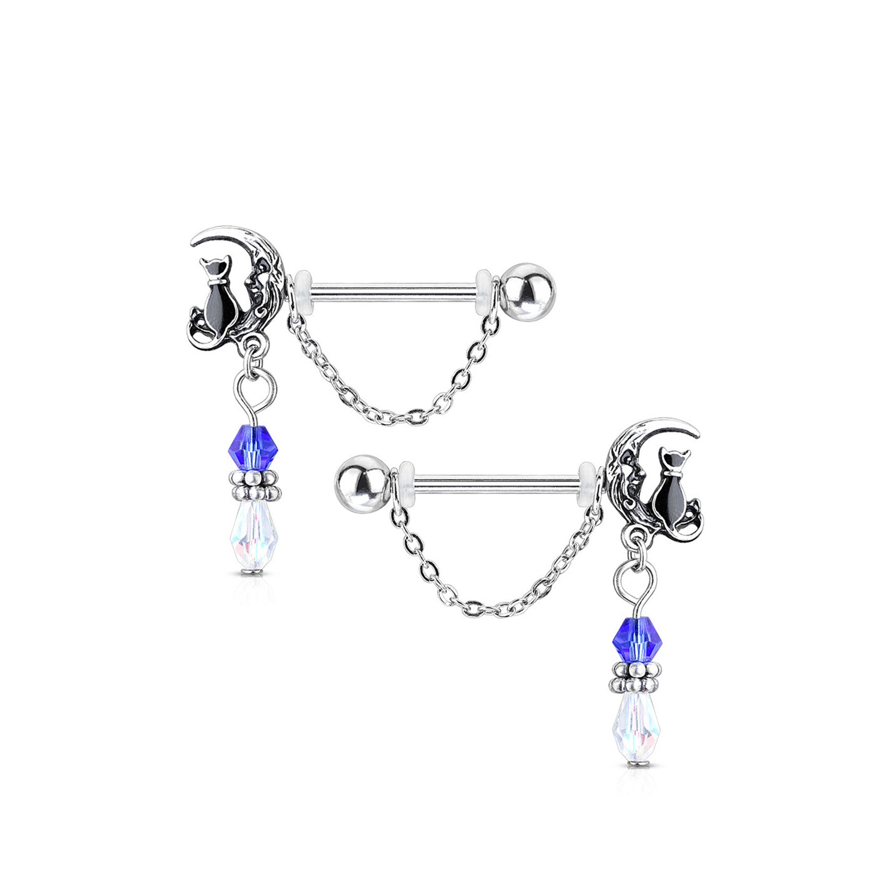 Paire de Piercing Téton SADIGA en Acier