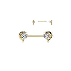 Piercign Téton CELENA en Acier et Zirconium