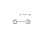 Piercin Téton MYLEA en Acier, Perles et Zirconium