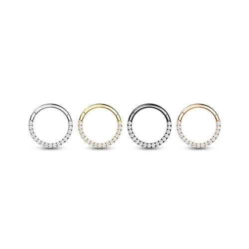 Piercing Anneau AMAKA en Titane et Zirconium