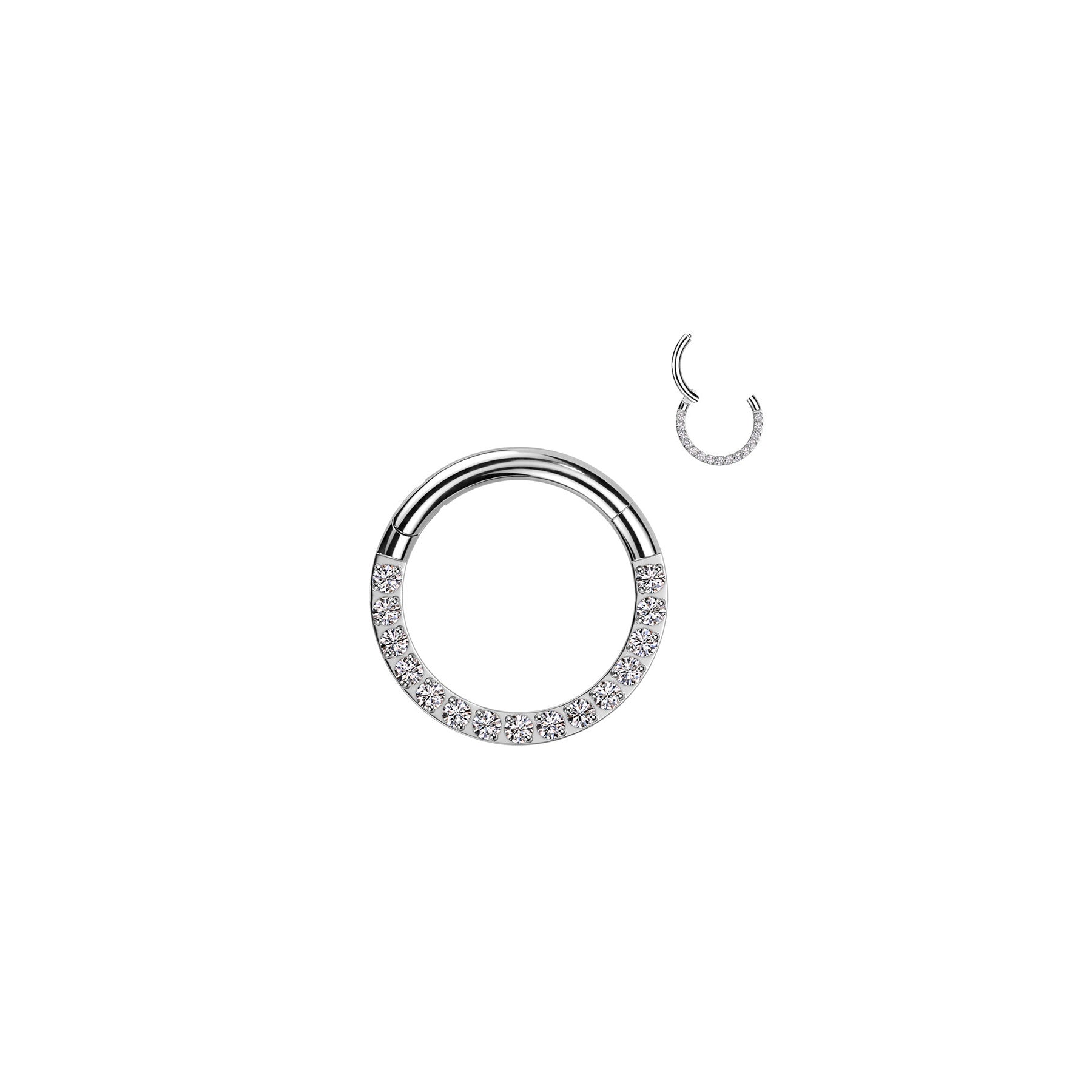Piercing Anneau AMAKA en Titane et Zirconium