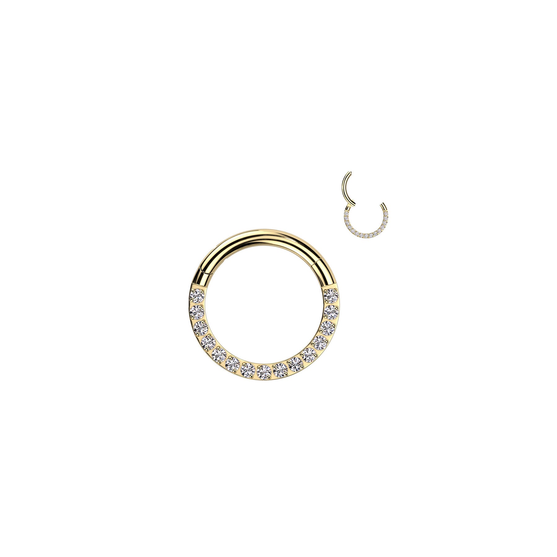 Piercing Anneau AMAKA en Titane et Zirconium