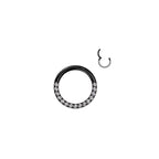 Piercing Anneau AMAKA en Titane et Zirconium