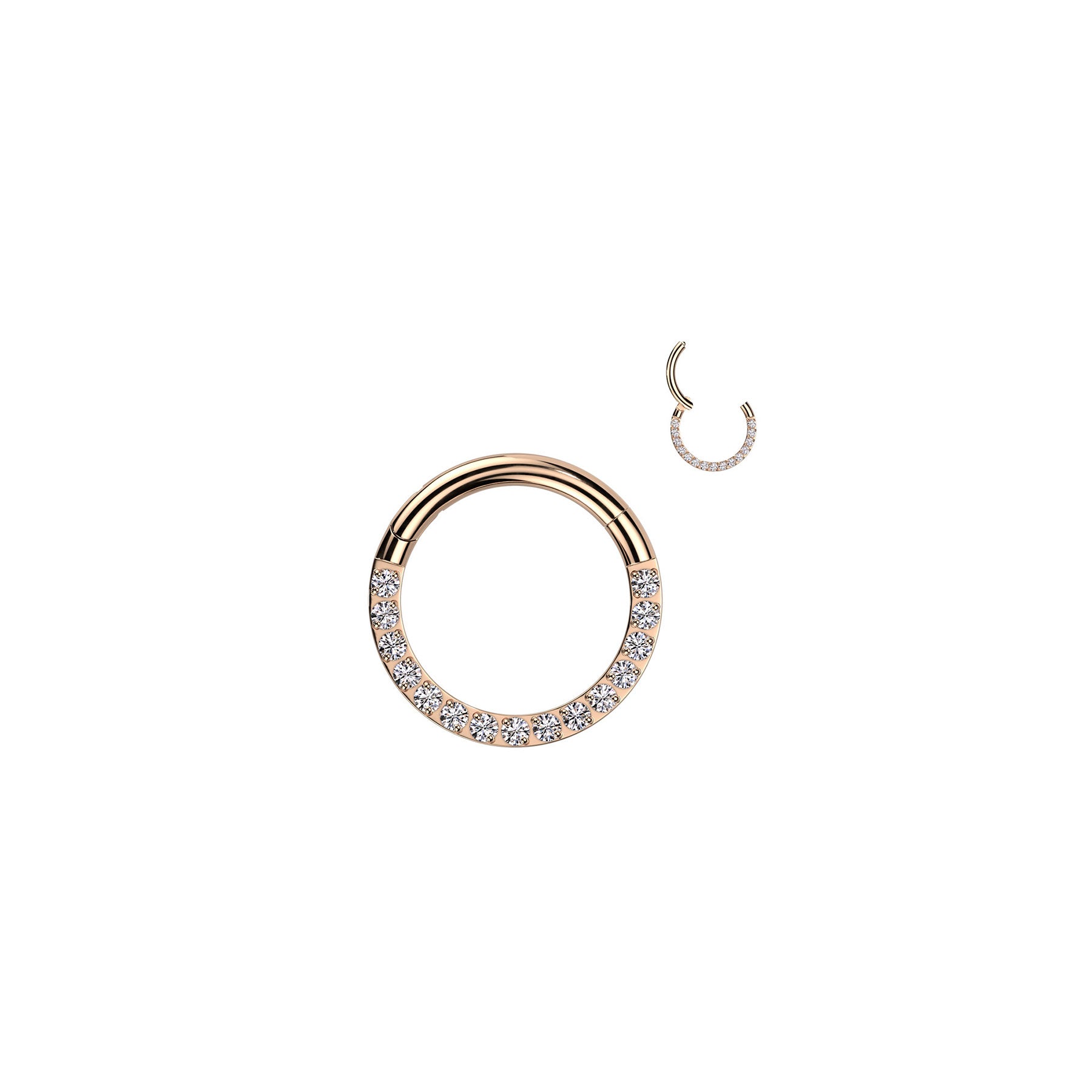 Piercing Anneau AMAKA en Titane et Zirconium
