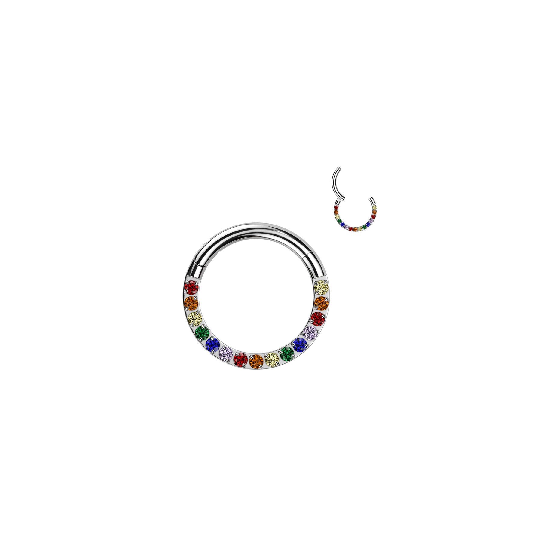Piercing Anneau AMAKA en Titane et Zirconium