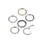 Piercing Anneau AMAKA en Titane et Zirconium