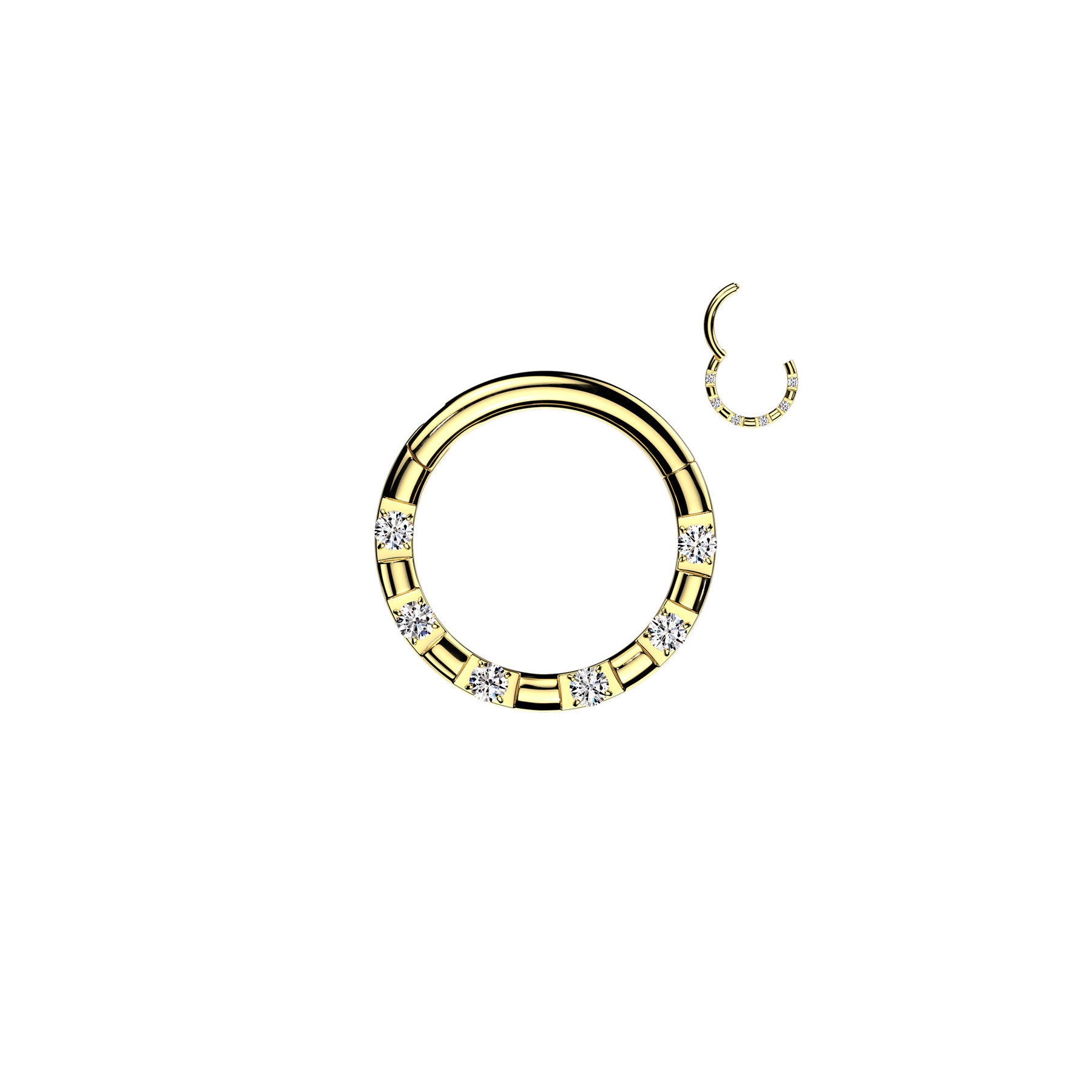 Piercing Anneau BAKTA en Acier et Zirconium