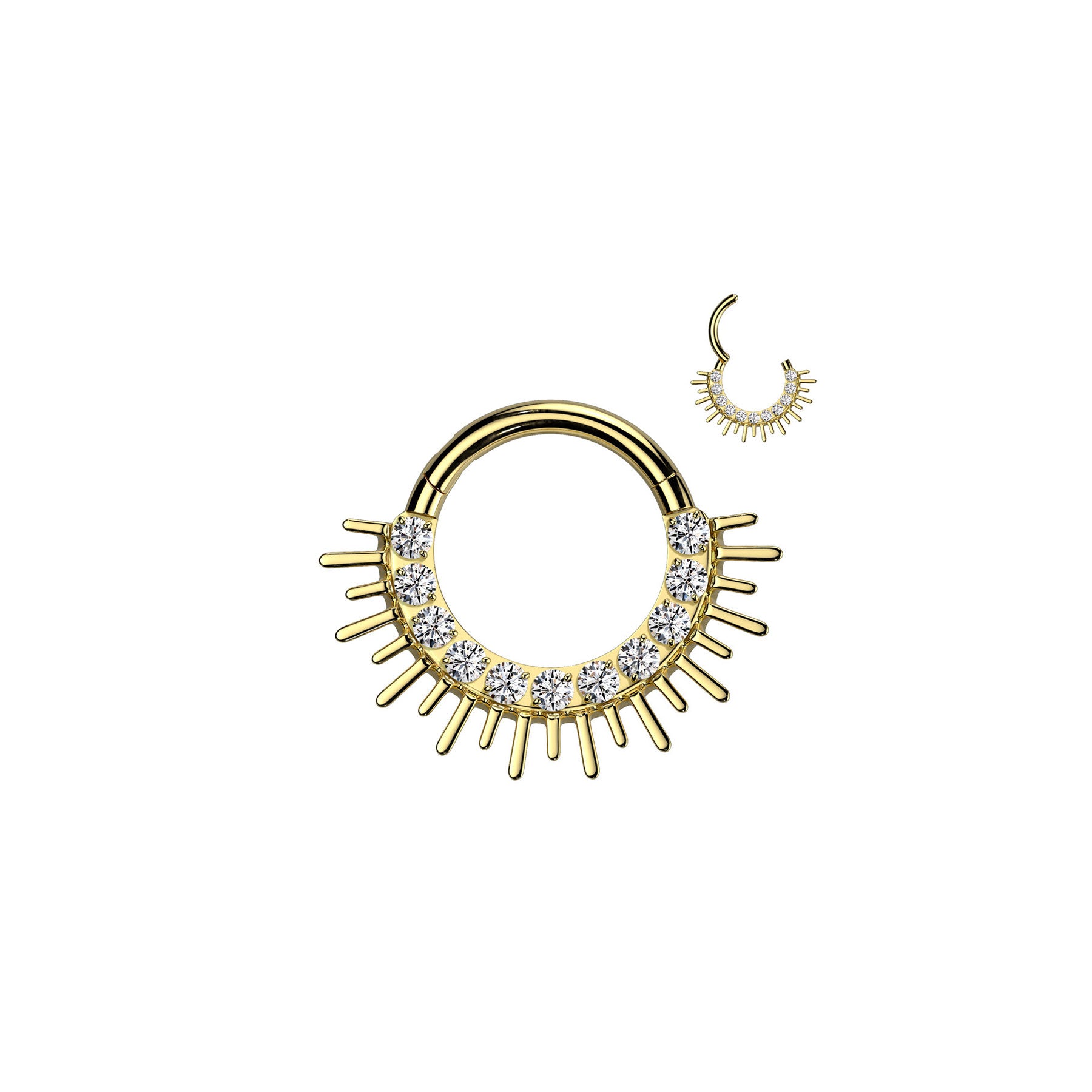 Piercing Anneau MOONA en Titane et Zirconium