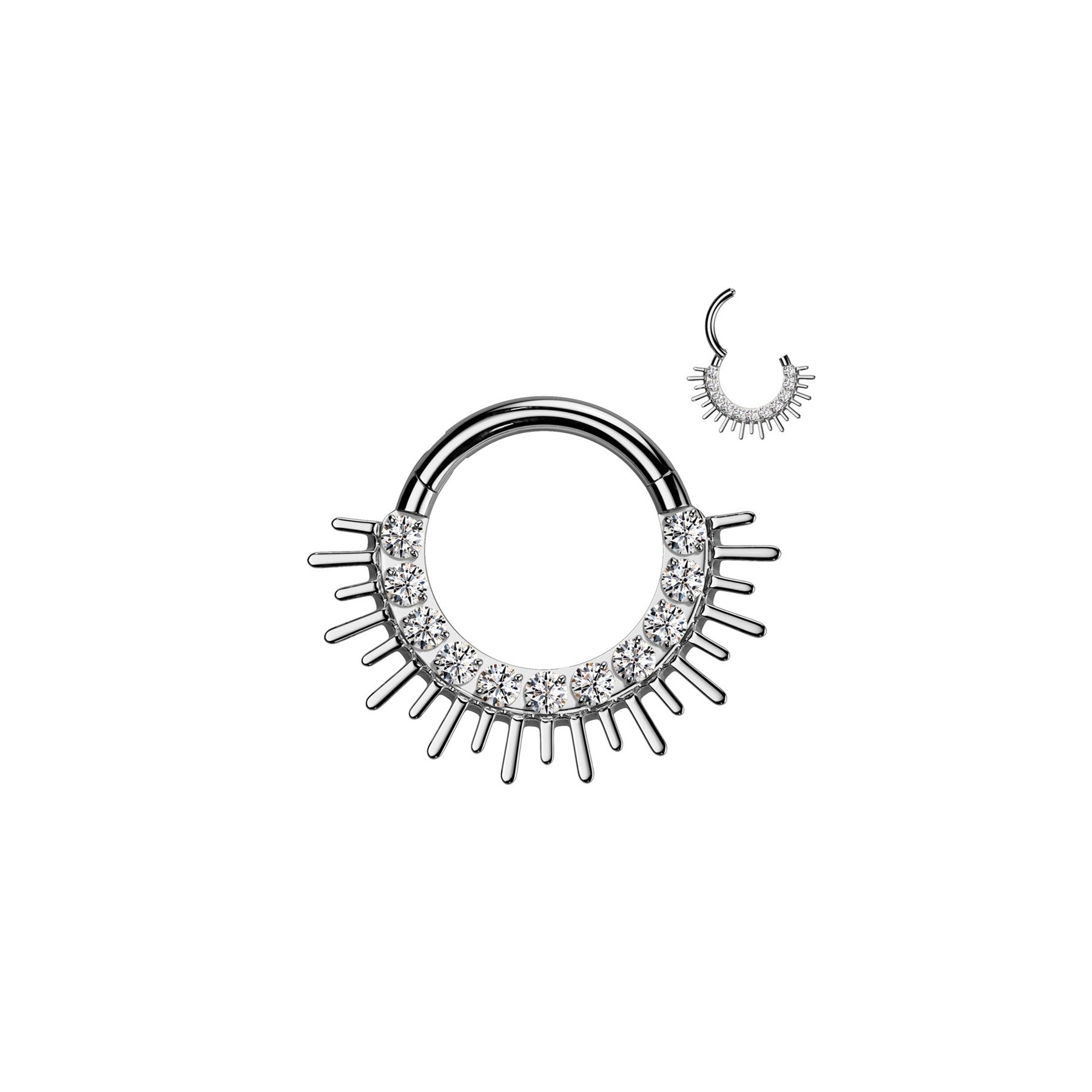 Piercing Anneau MOONA en Titane et Zirconium
