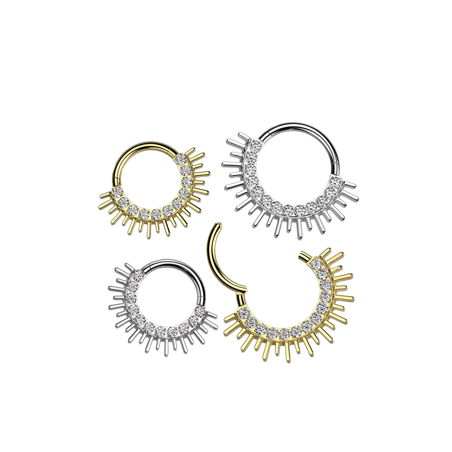 Piercing Anneau MOONA en Titane et Zirconium