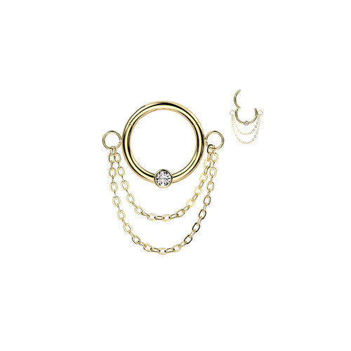 Piercing Anneau NAWA en Acier et Zirconium