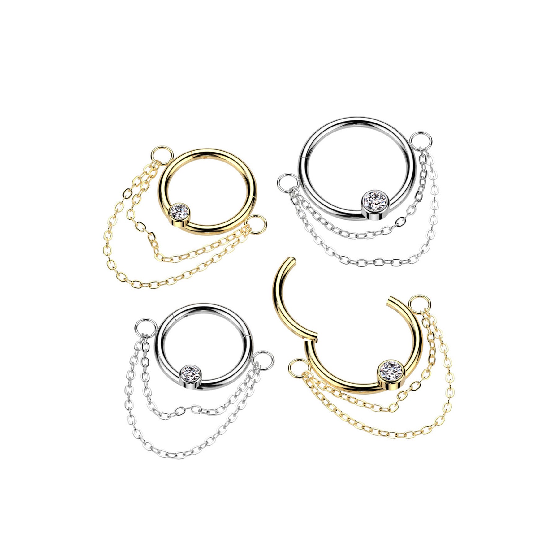 Piercing Anneau NAWA en Acier et Zirconium