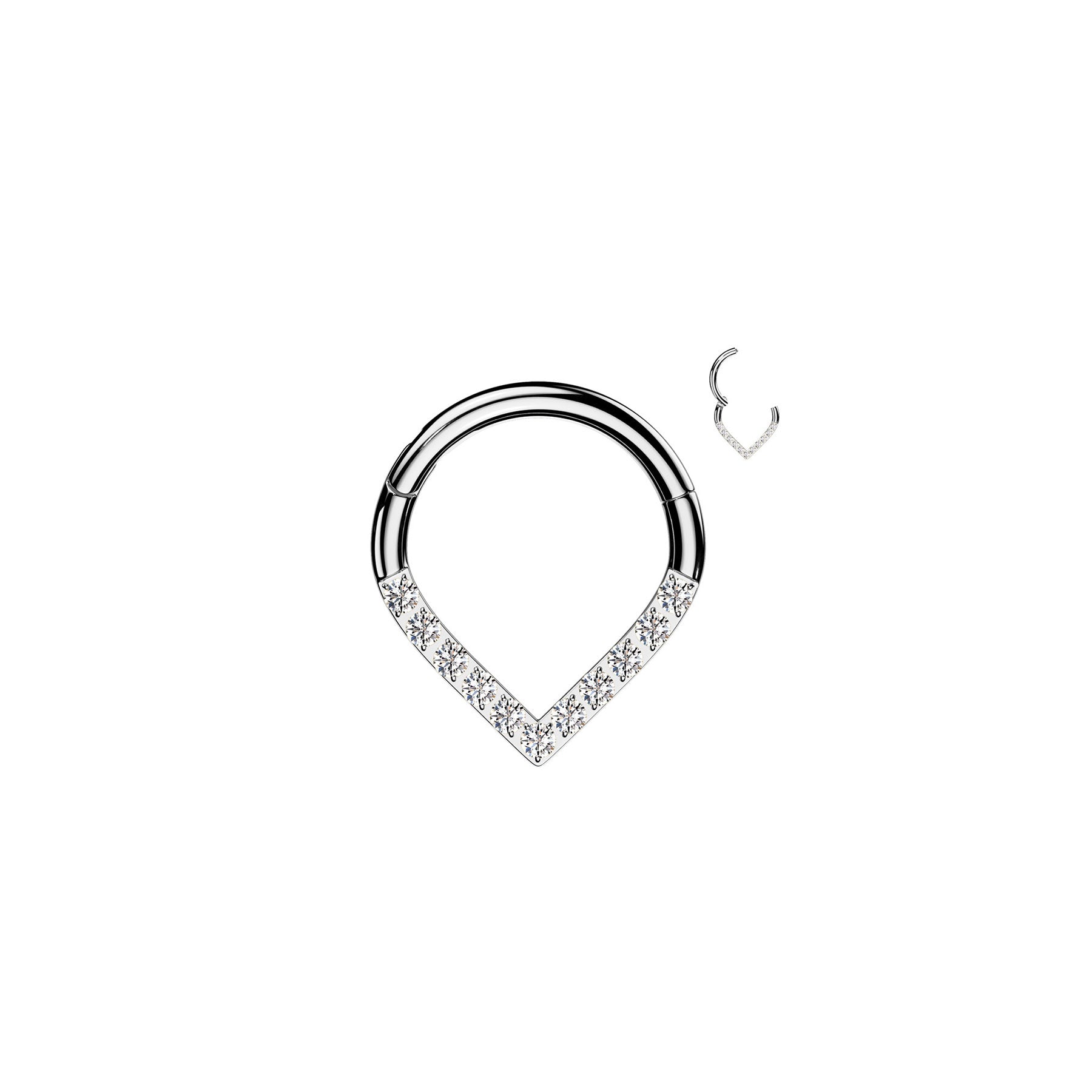 Piercing Anneau TAKALA en Acier et Zirconium