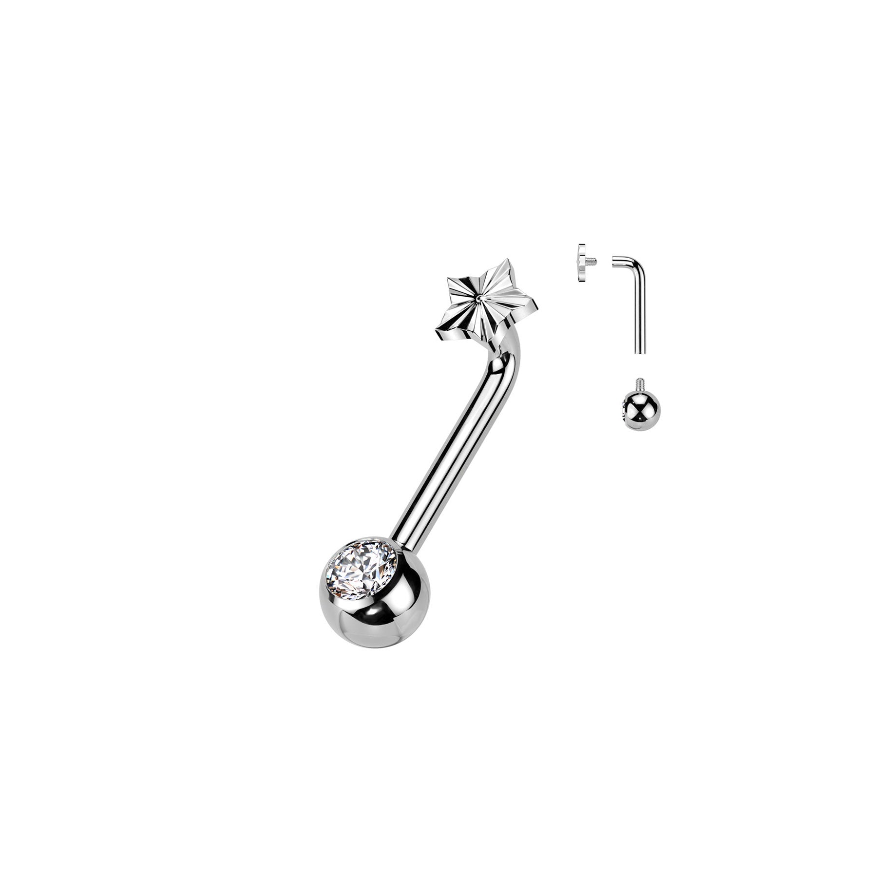 Piercing Christina OVEDA en Titane et Zirconium
