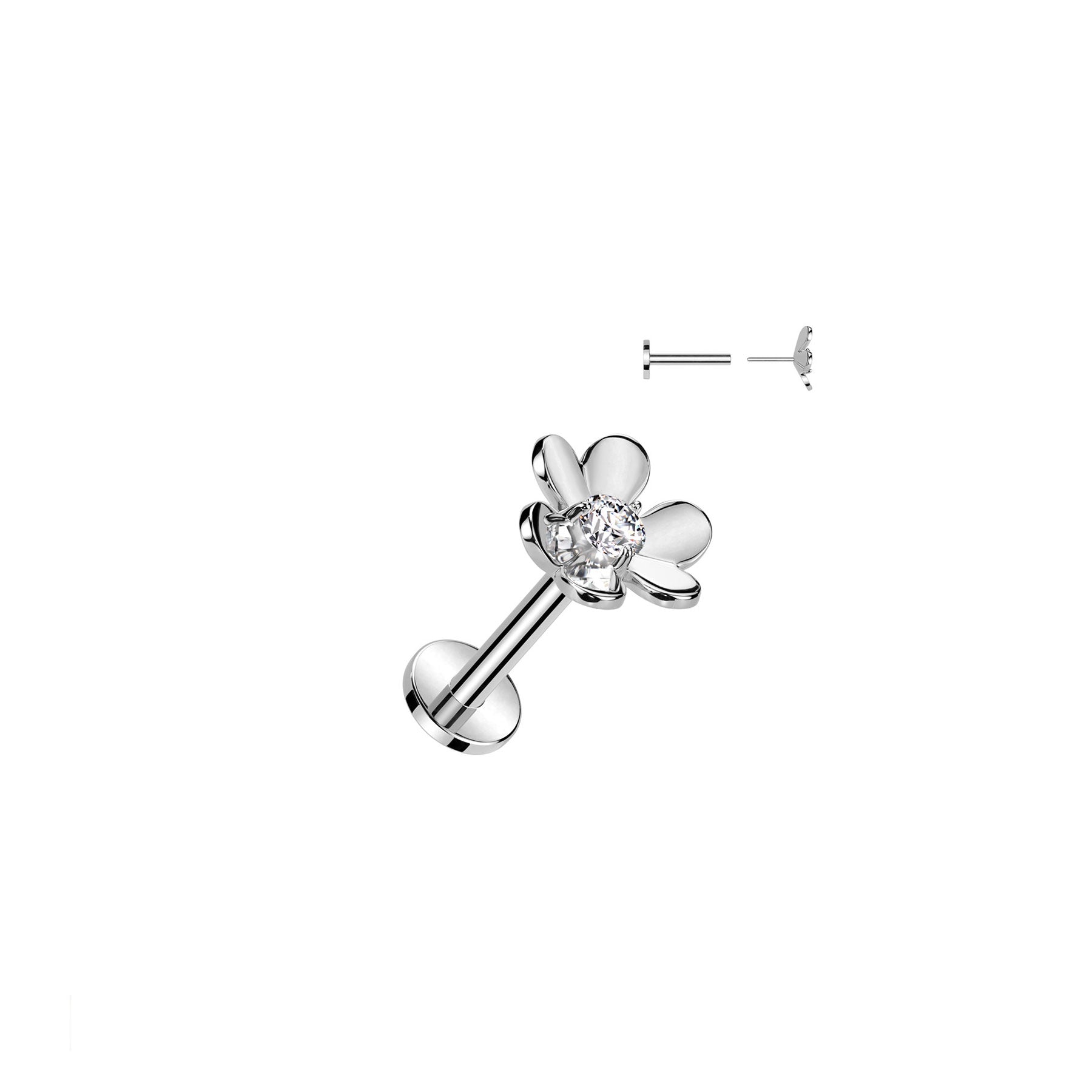 Piercing Labret Monroe NIARA en Acier et Zirconium