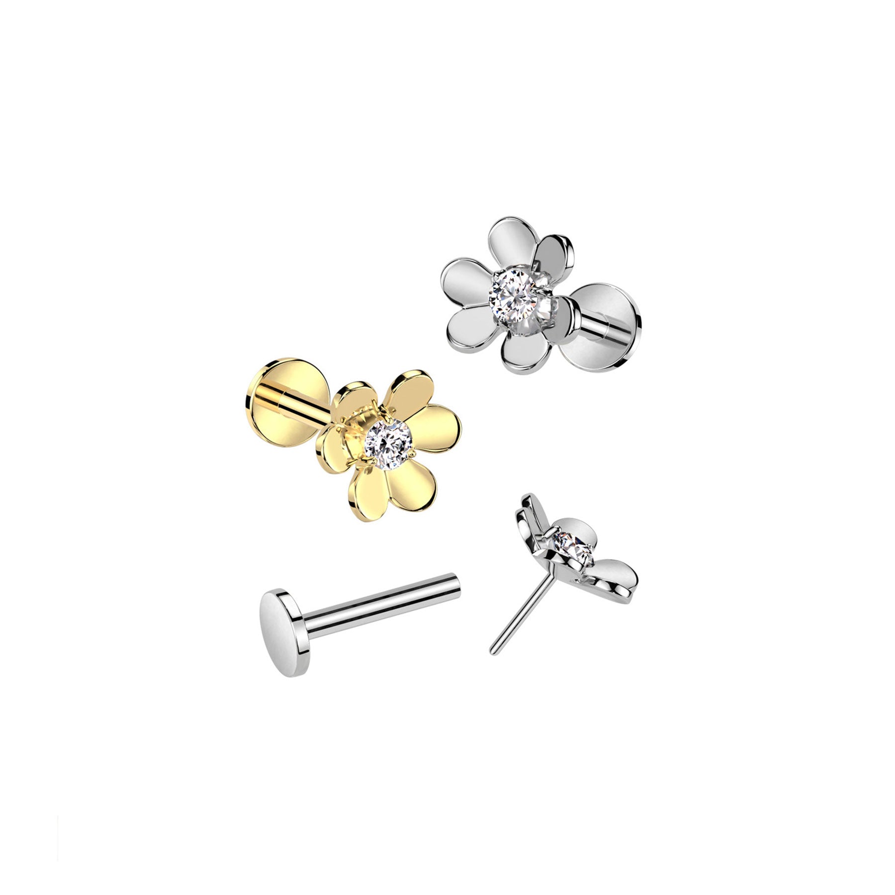 Piercing Labret Monroe NIARA en Acier et Zirconium