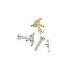 Piercing Labret NEVAYA en Titane et Zirconium