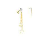 Piercing Labret NITYA en Acier et Zirconium