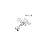 Piercing Labret SHIKHA en Acier et Zirconium
