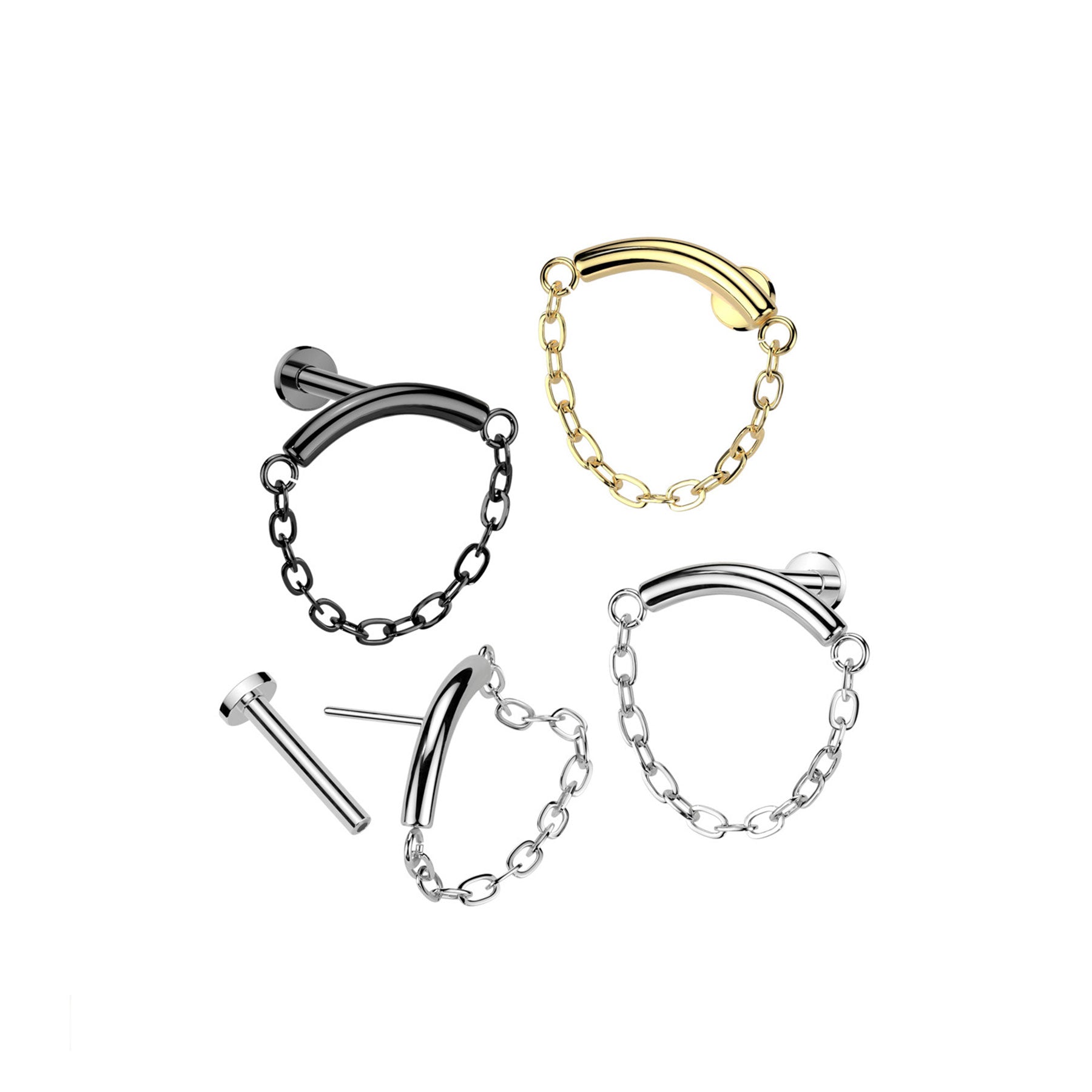 Piercing Labret YOLA en Titane