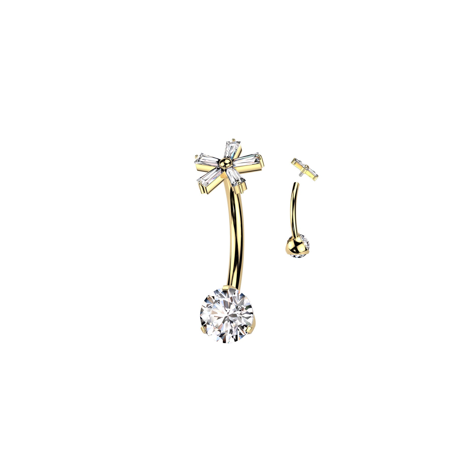 Piercing NABIA en Titane et Zirconium