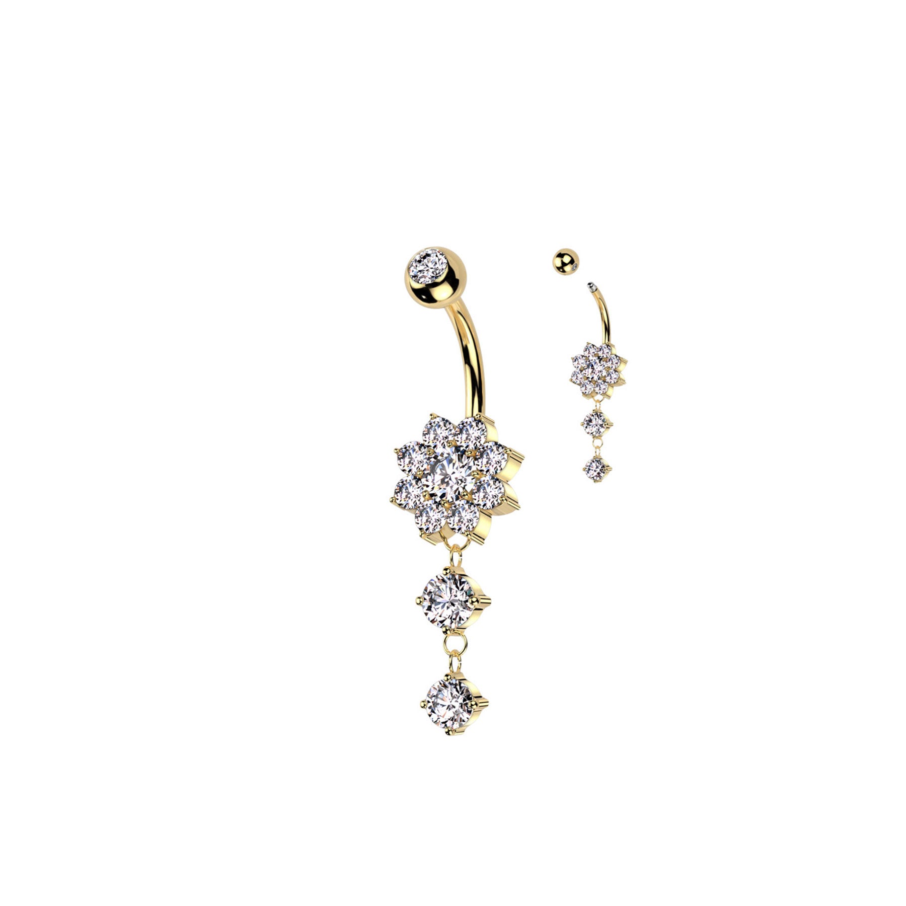 Piercing Nombril ALTIA en Acier et Zirconium