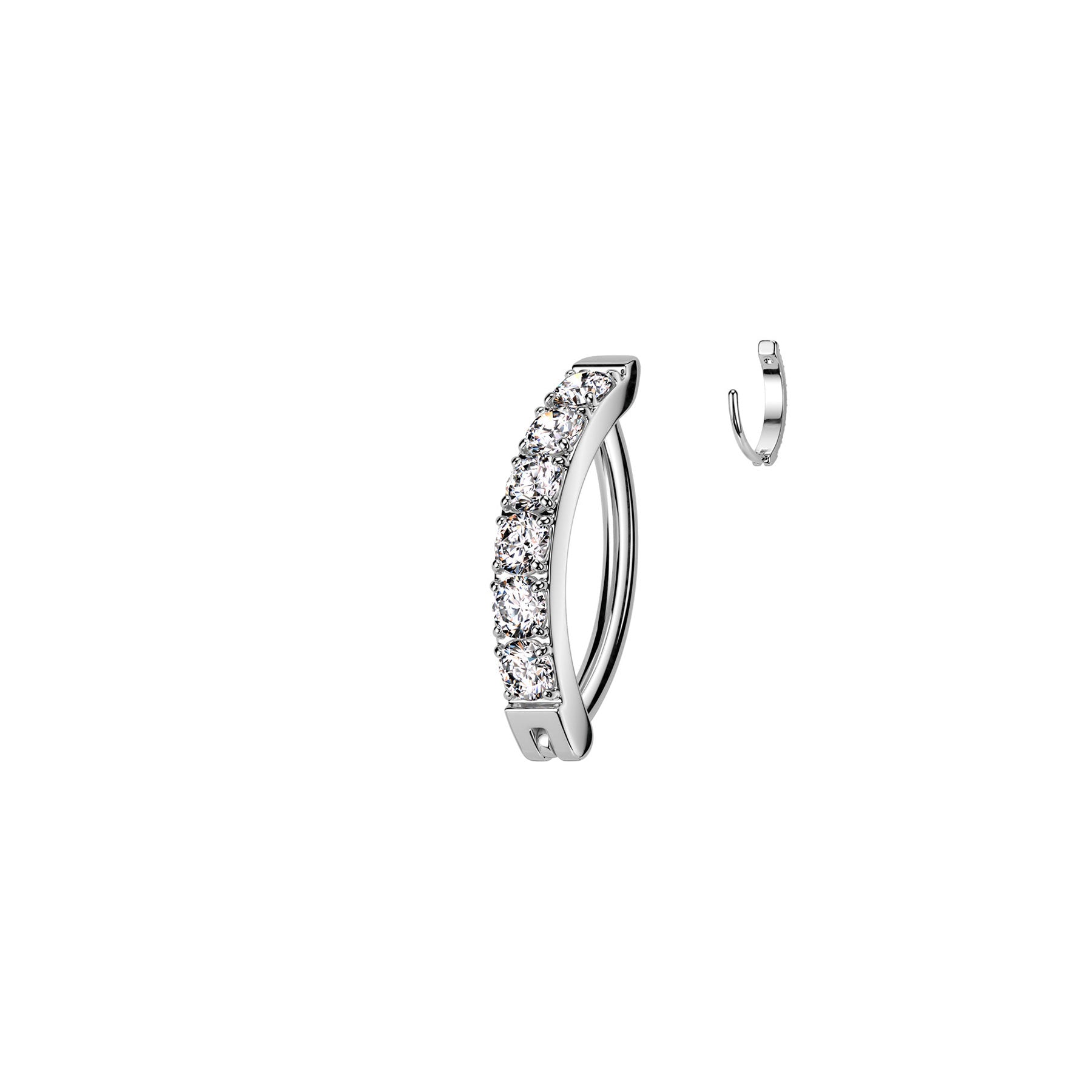 Piercing Nombril AVONA en Titane et Zirconium