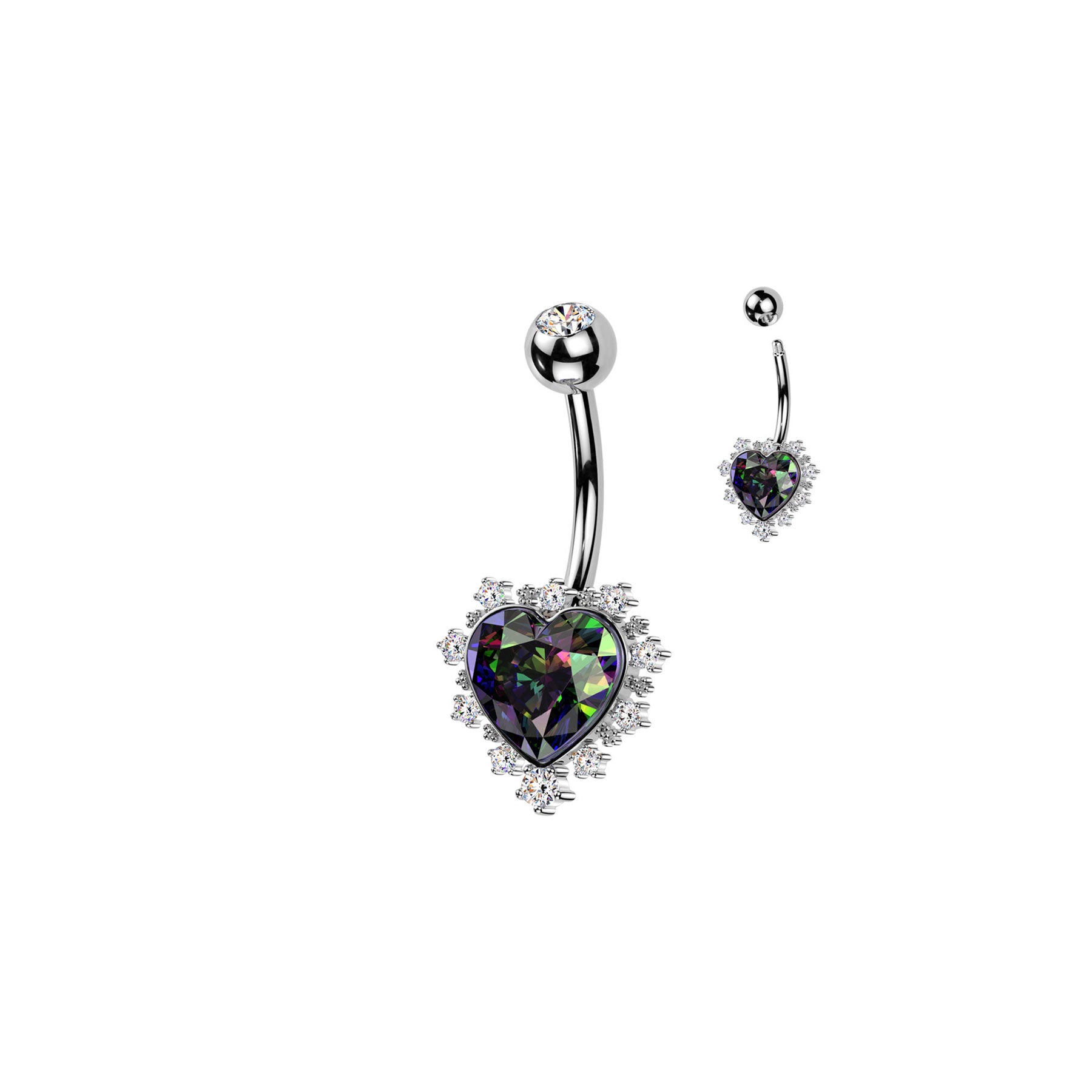 Piercing Nombril CYNDRA en Acier et Zirconium